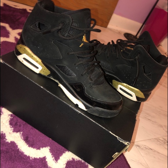 jordan flight club 91 black and gold